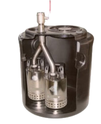 Abbildung einer Schmutzwasserpumpstation